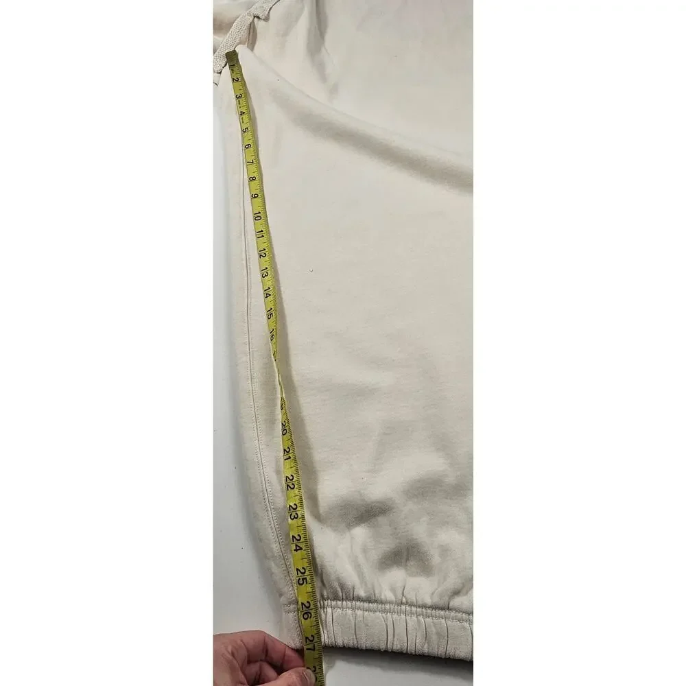 NWOT fleece lined neutral drawstring waist joggers warm winter lounge pants XL